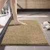 Alfombra de Piso de Chenilla de Pelo Corto Transfronteriza para Entrada, Dormitorio, Mesita de Noche, Cocina, Suave, Absorbente de Agua, Alfombra Antideslizante para Dormitorio