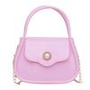 Mini Bolso de PVC para Mujer Primavera y Verano 2024 Nuevo Color Caramelo Corazón de Niña Bolso para Polvera de Labios Bolso Impermeable Versátil