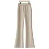 Pantalones acampanados de corte estrecho hechos a medida para mujer, nuevo estilo otoño e invierno 2026, de talle alto, adelgazantes, fluidos, cintura elástica, pantalones casuales