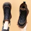Botas de nieve cálidas, cortas, con forro de felpa, estilo noreste para mujer, nueva colección de invierno 2026, con forro adicional de vellón y suelas engrosadas para mayor calidez y resistencia al deslizamiento, botas cortas de algodón para mujer