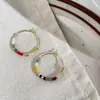 Pendientes de Celebridad de Internet Mismo Estilo Sentido de Diseño de Nicho Pendientes de Perlas Pendientes de Sentido Avanzado Pendientes de Color Retro Joyería Versátil