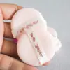 Venda quente almofada de algodão redonda alta densidade flocado pó para pó pó pó mel esponja de maquiagem maquiagem beleza ferramentas de maquiagem