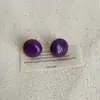 Pendientes de Oreja de Bolita de Gominola Color Morandi para Mujer, Sencillos y de Alta Gama, Personalizados, Exquisitos y Modernos Pendientes para el Día a Día