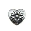 Nuevos Accesorios de Corazón Cruzado Joyería Personalizada Estilo Oscuro Parche de Aleación Hecho a Mano Accesorios para el Cabello Flores para Zapatos Materiales DIY