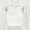 Camisola de canalé de algodón puro para mujer, nueva ropa de verano 2025 transfronteriza europea y americana, estilo Ins, sexy, entallada, con ombligo descubierto