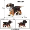 Modelos de Animales Realistas: Doberman, Golden Retriever, Perro de Peluche, Husky, Collie - Adornos para Coche y Juguetes para Niños
