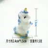 Boneca de Desenho Animado Acessórios de Resina Boneco de Neve Unicórnio Grampo de Cabelo DIY Ímã de Geladeira Decoração de Micro Paisagem de Mesa Materiais