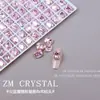 K9 Nuevo Ultra Brillante Fondo Plano Rosa Fantasma Pedrería para Uñas Pedrería Rosa de Forma Irregular Pegatinas para Uñas Huevo de Paloma Decoraciones de Pedrería