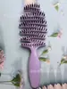 Venta Directa de Fábrica Peine de Piña de Color Macarrón para Uso Seco y Húmedo, Peinado de Cabello Esponjoso de Alto Volumen, Cabello Suave Sin Enredos, Peine para Peluquería en Casa