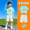 Atividades Pais e Filhos Jardim de Infância Solzinho Apresentação Infantil Equipe de Líderes de Torcida Foto de Formatura Roupas Conjunto de Camisetas de Manga Curta de Verão