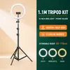 Trípode de luz de relleno RGB de 10 pulgadas, soporte para teléfono, 40 tipos de iluminación, luz para video en vivo, maquillaje, selfie
