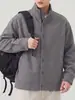 Sudadera con capucha de punto a cuadros con bloques de color An Yang para hombre 2026 Otoño Invierno Nueva Holgada Casual Versátil de Manga Larga Ropa Exterior