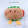 Brinquedos de Pelúcia Criativos Temáticos de Comida: Pizza, Batatas Fritas, Cachorro-Quente, Coxas de Frango, Hambúrgueres, Bonecos de Máquina de Garra Atacado