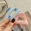 Pinza Triangular Simple para el Cabello Estilo Coreano Etiqueta Dorada Ácido Acético Clip para el Cabello Personalizado de Alta Gama Accesorio para el Cabello Adorno para la Cabeza