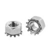 Tuerca K de Acero Inoxidable 304 con Tuerca Dentada Tuerca Hexagonal Dentada Tuerca Diente de Flor Tuerca K M3M4M5M6