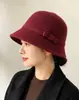 Sombrero de Pescador de Punto con Lazo Simple para Mujer Otoño Invierno Ala Corta Sombrero de Pescador para Viaje Diario Sombrero Cálido Moda Sombrero de Moda