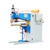 Suministro máquina de soldadura neumática AC de brazo largo con rodillo 380V máquina de soldadura de costura anular de tanque de aceite cobre doble rodillo máquina de soldadura de costura horizontal