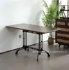 Mesa y Sillas de Comedor Estilo Mid-Century Americano, Sillas de Comedor Francesas, Mesa y Sillas de Cafetería Retro, un Juego Completo de Mesas y Sillas de Comedor Comerciales