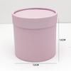 Balde Abraço Cor Sólida Caixa de Flor Única com Tampa Branco Mini Redondo Pequeno Balde Abraço para Flores Balde para Arranjo de Flores Pronto para Venda