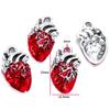 Estilo Gótico Retro Calavera Corazón Cruz Goteando Aceite DIY Aleación Joyería Accesorios Pulsera Collar Colgante W273