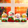 Bola de cristal do Papai Noel, novo produto transfronteiriço, ornamento de mesa luminoso de Natal, pequeno presente para crianças, lembrancinha de festa