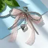 Pingente de Bolsa Pérola de Renda Laço de Pérola Doce Versátil Dongdaemun Coreano Nicho com Toque de Luxo