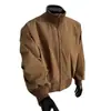Al por mayor transfronterizo americana calle principal limpia ajuste cuello alto chaqueta hombre otoño casual talla grande corta bomber jacket moderna