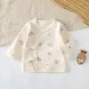 Roupas para Bebê Recém-Nascido Roupa de Monge Algodão Puro Roupas de Outono para Recém-Nascidos Roupas de Lua Cheia para Bebês Primavera e Outono Roupa Íntima Básica