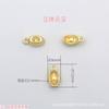 Pingente de Metal Dourado Antigo DIY Pulseira Colar Lingote de Amendoim Contas Soltas Saco da Sorte Acessórios de Vestuário Contas