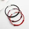 Pulsera de Plata de Ley S925 de Buena Suerte Infinito para Mujer, Riqueza Ilimitada, Carpa de la Suerte, Éxito Garantizado en Exámenes, Pulsera de Hilo Rojo Atrae Riqueza