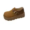 Mocasines 2026 Aumentadores de Altura para Personas Bajas Casuales de Suela Gruesa Zapatos Casuales Mujer Primavera Amarillo Retro Nuevo Estilo