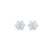 Aretes de Tuerca Xuping con Zirconia de Seis Garras para Mujer, Diseño Simple Estilo Ins, Aretes Básicos Versátiles