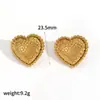 Brincos de Aço Inoxidável Dourado Mais Vendidos no Exterior, Femininos, Modernos e de Alto Padrão, Banhados a Ouro 18K Real