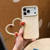 Funda de silicona líquida con patrón de ola en forma de corazón 3D adecuada para Apple 1817promax, funda de teléfono girly con forma de corazón