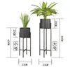 Estantería de flores para sala de estar nórdica, estante de almacenamiento para balcón interior, de pie, moderna, simple, de hierro, verde, para macetas de plantas