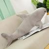 Bonita muñeca de tiburón, nueva y creativa almohada de tiburón, decoración para sofá de dormitorio, juguete de peluche, almohada de animal grande