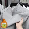 Camiseta de Manga Larga Patchwork Desconstruido Estilo Retro Americano de 350g para Hombres y Mujeres, Sudadera Base Versátil Gruesa Holgada Casual