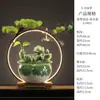 Fuente de agua estilo chino con agua circulante, adecuada para sala de estar u oficina, una pieza decorativa para atraer riqueza, un regalo para inaugurar un negocio