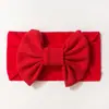 Novas Tiaras Finas Europeias e Americanas para Bebê, Lenço de Cabeça Infantil Lindo de Cor Sólida com Laço, Acessórios Suaves para Cabelo de Bebê para Todas as Estações