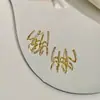 Pendientes de Moda Exquisitos de Estilo Coreano con Circonita Personalizada de Cuatro Garras Lujo Sencillo Accesible Pendientes Elegantes de Gama Alta de Nicho para Mujer