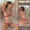 Lingerie Erótica Original Pijama Sexy de Renda Conjunto de Três Peças Desejo Puro Alça Uniforme Doce Tentação para Mulheres 6906