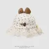 Chapéu de Bacia Quente para Meninas ao Ar Livre na Primavera e Outono Borda de Renda Doce Chapéu de Pescador Infantil Novo Estilo Pastoral Chapéu de Bebê
