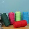 Cuerda de Algodón de Color de 3 mm para Manualidades Trenzado Hecho a Mano Hilo de Algodón Grueso Fino Suave Cuerda para Tapicería 10m/50m/100m No