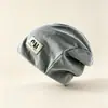 Gorro holgado de gran circunferencia para la cabeza, para mujer, primavera y otoño, cálido, para cubrir la cabeza, sombrero para el frío, versátil, adelgazante, tejido, a prueba de frío, protección para los oídos, gorro para poner