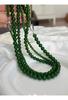 Collar de jaspe con cuentas de calcedonia verde blanca, nuevo estilo chino, cadena de clavícula con hebilla de lingote, cadena de suéter de alta gama de estilo nacional