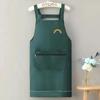 Nuevo Delantal para el Hogar para Hombres y Mujeres, Cocina Impermeable y a Prueba de Aceite, Moda Popular en Internet, Correa Linda, Ropa de Trabajo con Impresión de Logo