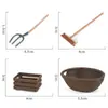 Modelo de Gaiola de Criação de Aves Transfronteiriça Cercado de Fazenda Artificial Cercado de Isolamento Acessórios de Piso de Tocos de Árvore Ornamentos
