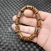 Pulsera de ágata de Xizang con cuentas una, dos, tres, cuatro, cinco, seis, nueve ojos colmillo de tigre Ruyi joyería pulsera de jade luantong
