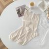 Calcetines Nuevos de Primavera y Verano 2024 para Mujer Malla Fina Color Sólido Rizo Media Caña Apilados Calcetines Transpirables Empaque Individual