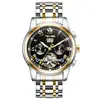 Reloj Tevise Celebridad de Internet Reloj de Fase Lunar Estrella Reloj Impermeable Luminoso Tourbillon Reloj Luminoso para Hombre Venta al por Mayor